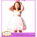 Appliques Sleeveless Organza Latest Dress Designs for Flower Girls (MI 3551)